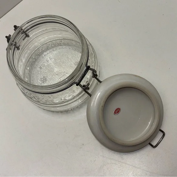 Cove vintage 1/2 L flip top bale wire jar with ceramic lid - Picture 5 of 8